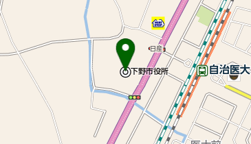 下野市役所の地図画像