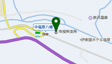 那須塩原市塩原支所の地図画像