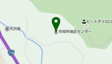 日光市役所大沢地区センターの地図画像