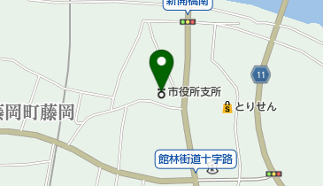 栃木市役所藤岡総合支所の地図画像