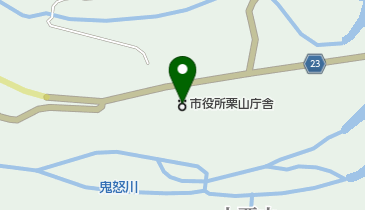 日光市栗山庁舎の地図画像