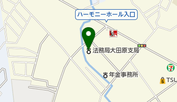 宇都宮地方法務局大田原支局の地図画像