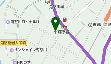 藤原消防署の地図画像