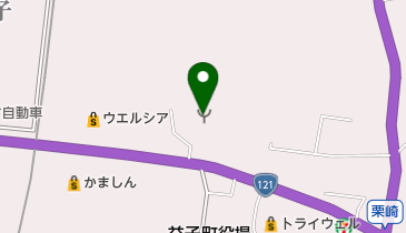 真岡消防署益子分署の地図画像