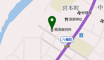 小山簡易裁判所の地図画像