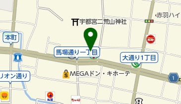 かんぽ生命保険宇都宮支店の地図画像