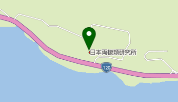 日本両棲類研究所の地図画像