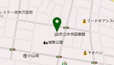 小山市立中央図書館の地図画像