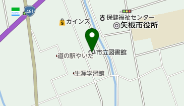 矢板市立図書館の地図画像