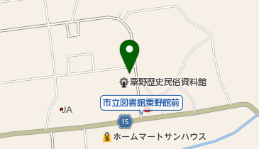 鹿沼市立粟野歴史民俗資料館の地図画像