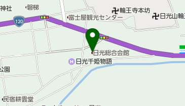 日光市日光総合会館の地図画像