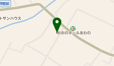 おおのホールあわのの地図画像