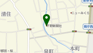 (株)下野新聞社本社の地図画像