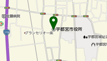 足利銀行宇都宮市役所支店の地図画像