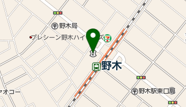 足利銀行野木支店の地図画像