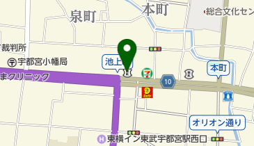 常陽銀行宇都宮支店の地図画像