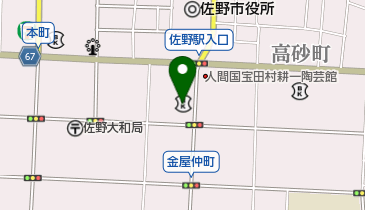 栃木銀行佐野支店の地図画像