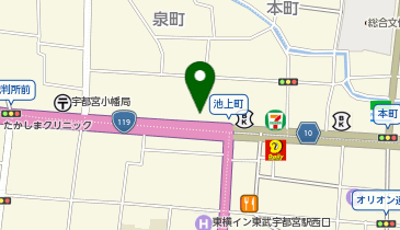 東邦銀行宇都宮支店の地図画像