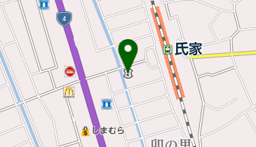 烏山信用金庫氏家支店の地図画像