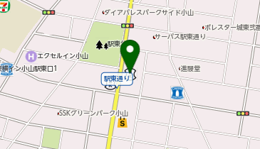 足利小山信用金庫駅東支店の地図画像