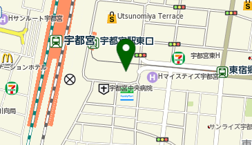 宇都宮脳脊髄センター・シンフォニー病院の地図画像