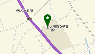 栃木県立大田原女子高校の地図画像