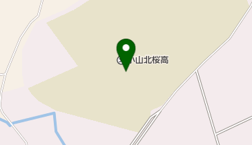 栃木県立小山北桜高校の地図画像