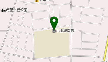 栃木県立小山城南高校の地図画像