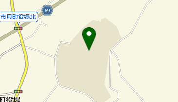 市貝町立市貝中学校の地図画像