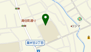 宇都宮市立星が丘中学校の地図画像