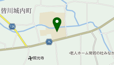 栃木市立皆川中学校の地図画像