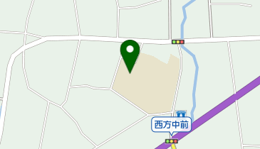 栃木市立西方中学校の地図画像