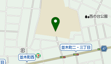 真岡市立真岡中学校の地図画像