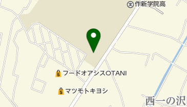 作新学院幼稚園の地図画像