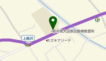栃木県大田原自動車教習所の地図画像