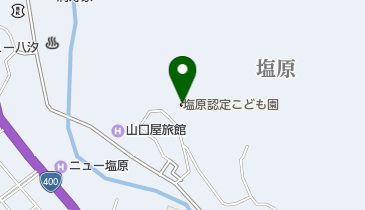 塩原認定こども園の地図画像