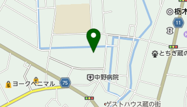 栃木市くらのまち保育園の地図画像