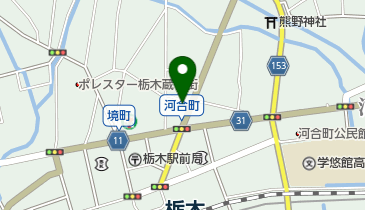 進学塾QUALIER栃木校小中学部の地図画像