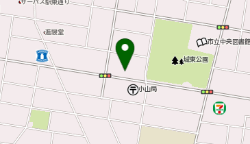 個別指導満点の星小山城東教室の地図画像