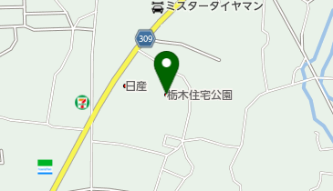 栃木住宅公園の地図画像