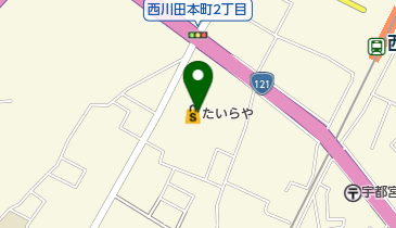 たいらや西川田店の地図画像