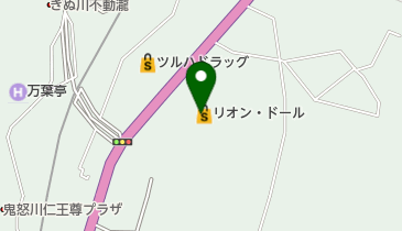 リオン・ドール鬼怒川店の地図画像