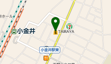 TAIRAYA小金井店の地図画像