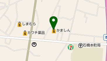 かましん石橋店の地図画像