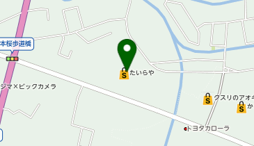 たいらや今市店の地図画像