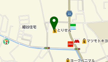 とりせん細谷店の地図画像