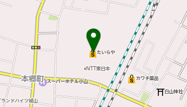 たいらや本郷店の地図画像