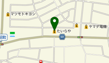 たいらやゆいの杜店の地図画像