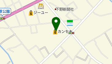 ホームセンターカンセキ大田原南店の地図画像