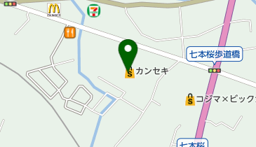 ホームセンターカンセキ今市店の地図画像